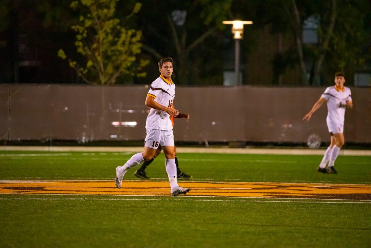 Rowan's Jay Vandermark during a game earlier this season. Against William Paterson, Vandermark would have one goal in their 2-2 tie. Wednesday, September 29, 2021. - Multimedia Editor / Nick Feldman