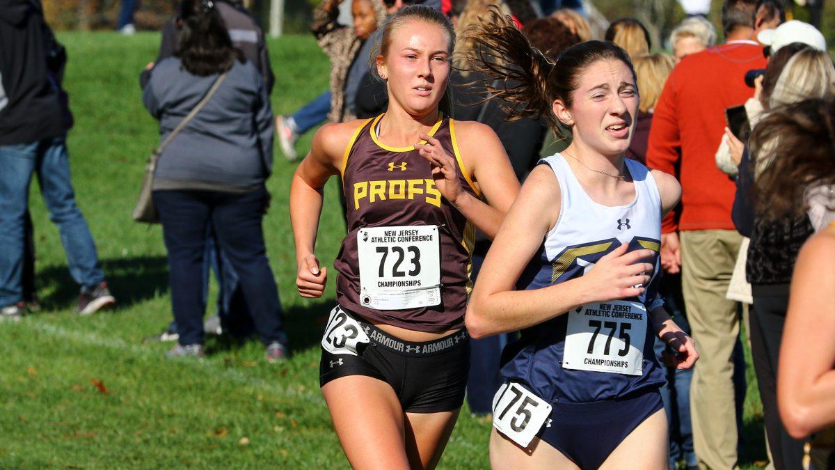 Rowan's Madison Flower during a NJAC Championship meet earlier in her career. Flower would finish 143rd at the Border Battle meet two weekends ago. - Photo / Rowan Athletics