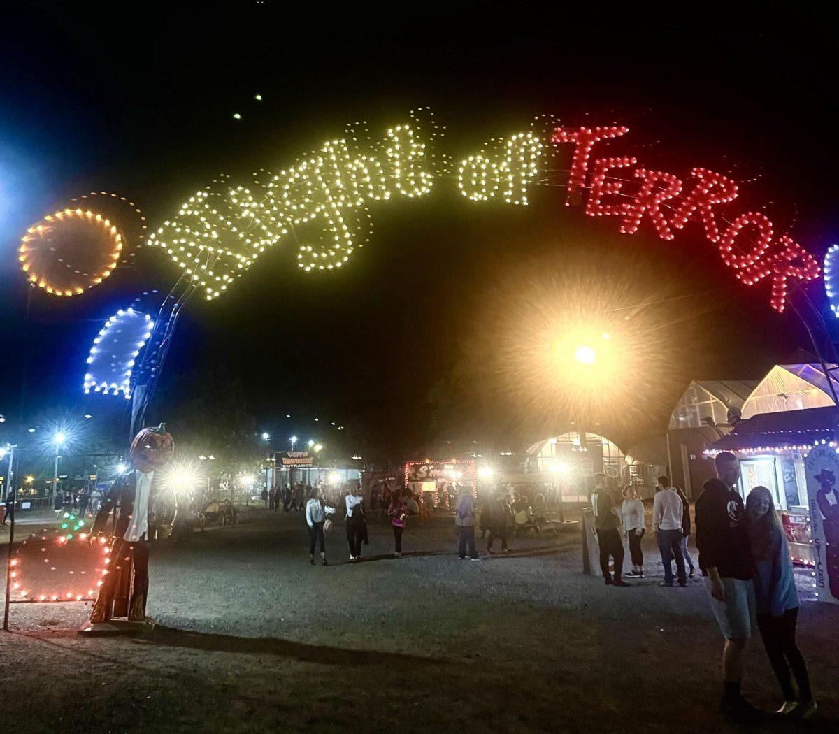 Entrance to the Night of Terror attractions. / Photo by Kelly Steinmeyer