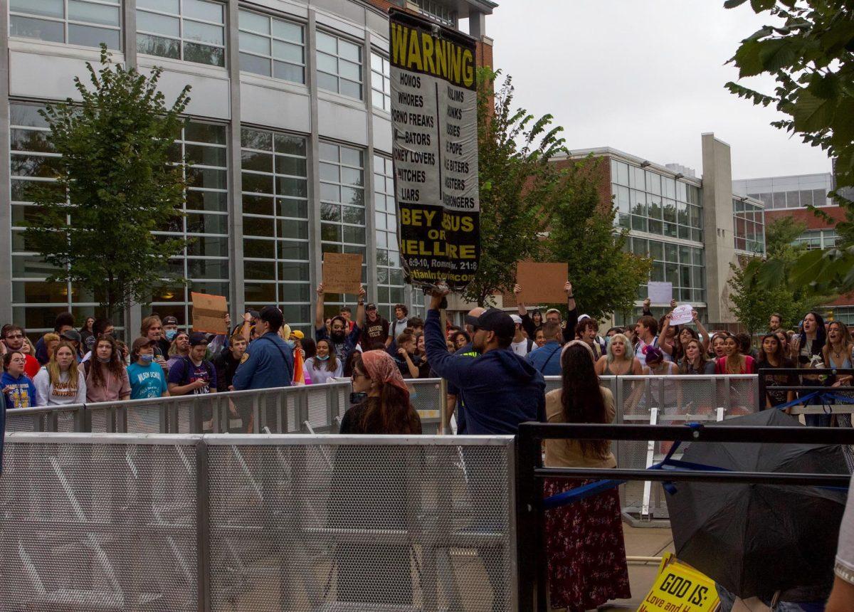 The Rowan community joined together in protest against the hate-speech of a religious group on Tuesday. This week's editorial discusses the student body's strength in remaining united. - Multimedia Editor / Alex Rossen