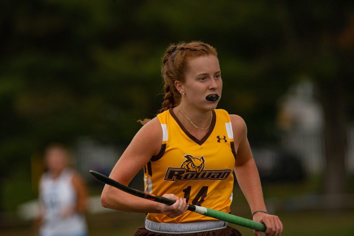 Rowan's Bridget Guinan during a game earlier this season. Guinan is one of the captains on the team that secured first place in the NJAC regular season rankings. Saturday, Oct. 9, 2021. - Multimedia Editor / Nick Feldman