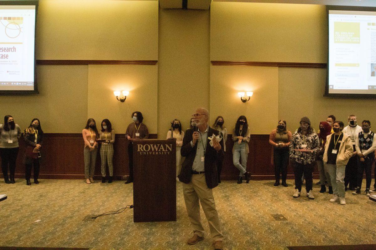 ECCCA Dean Tweedie delivered opening remarks during the 2021 Fall Research Showcase on Saturday, Dec. 4, 2021. - Photo courtesy of Multimedia Editor Alex Rossen