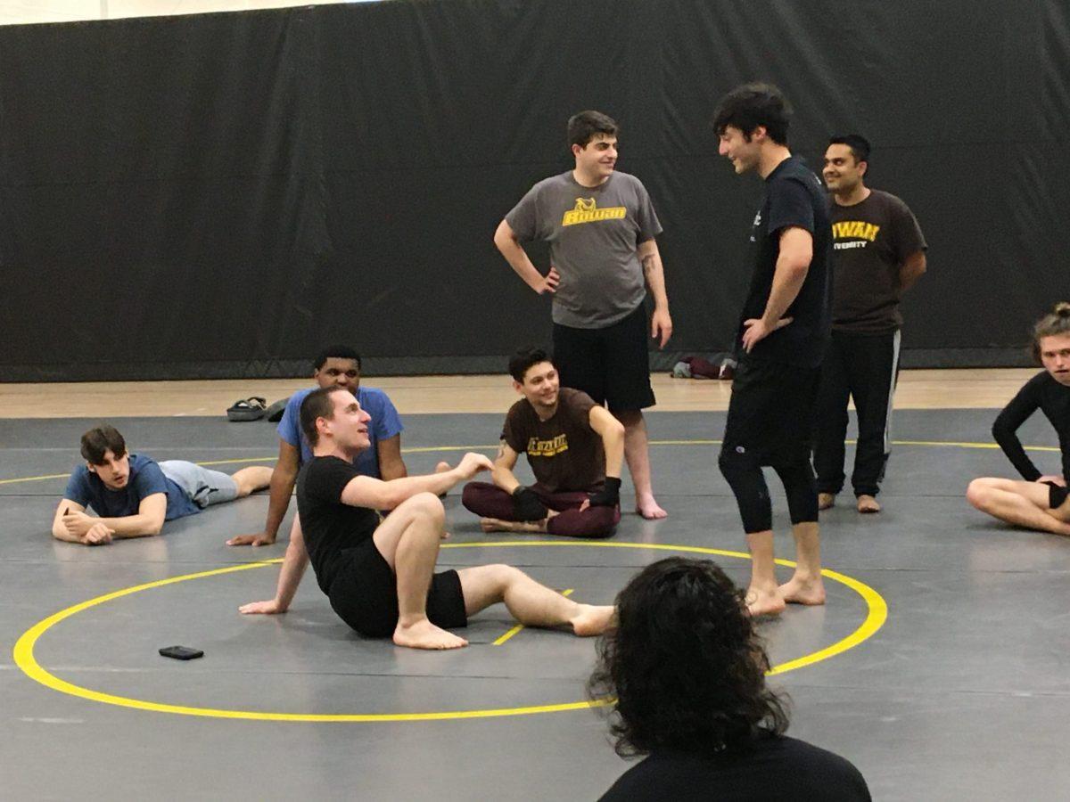 The MMA Club at a practice at Rowan's Rec Center. The club practices multiple times a week. - Photo / Alexandria Pontano