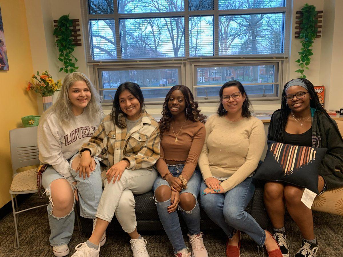 (From left to right) Shirley Celi-Landeo, Alondra Martinez, Avari Oliver, Mariana Cardenas and Jessica Michel. / Photo via Ahnyah Pinckney