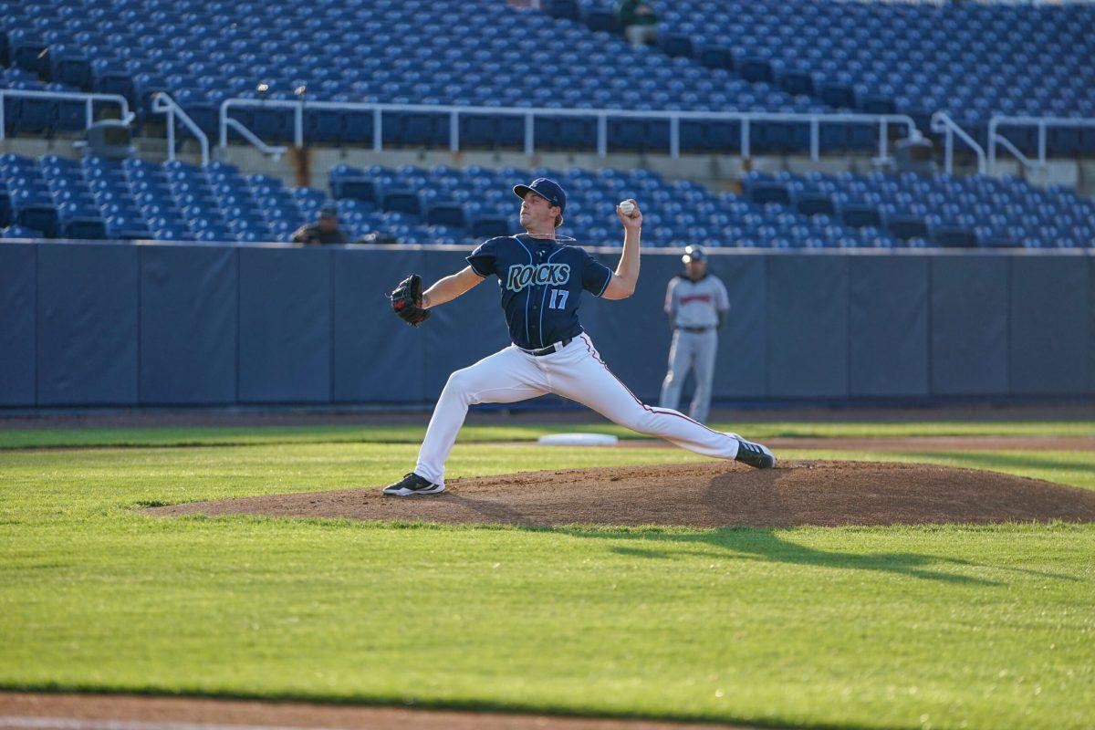 Mitchell Parker throwing a pitch. Parker had nine strikeouts on Wednesday night. Wednesday, April 20, 2022. - Staff Photographer / Ashley Craven