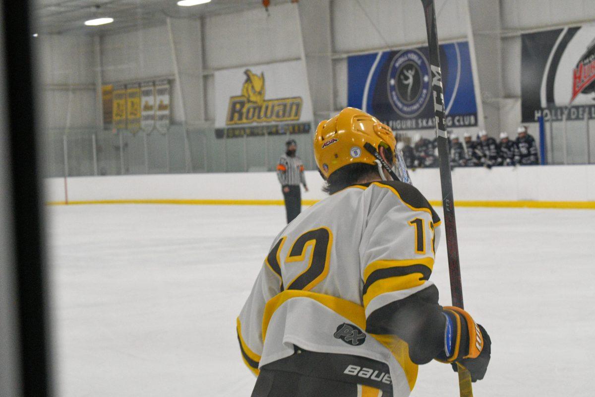 Mike Frattaroli glides on the ice. Frattaroli scored the game winner in their second matchup of the weekend. Friday, Sept. 23, 2022. - Staff Photographer / Tyrese Williams