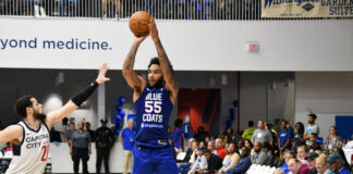 Late game heroics lead Delaware Blue Coats to victory over Maine Celtics