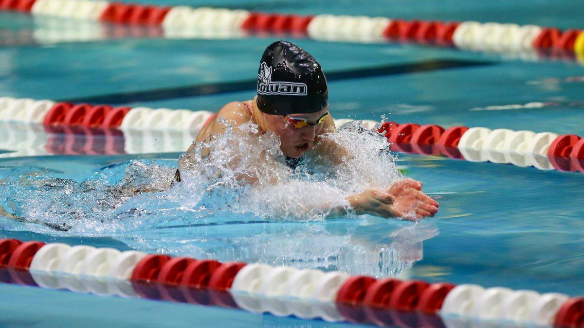 Bella Stefanowicz competes during a meet. Stefanowicz returned for this season against Kean. - Photo / Rowan Athletics 