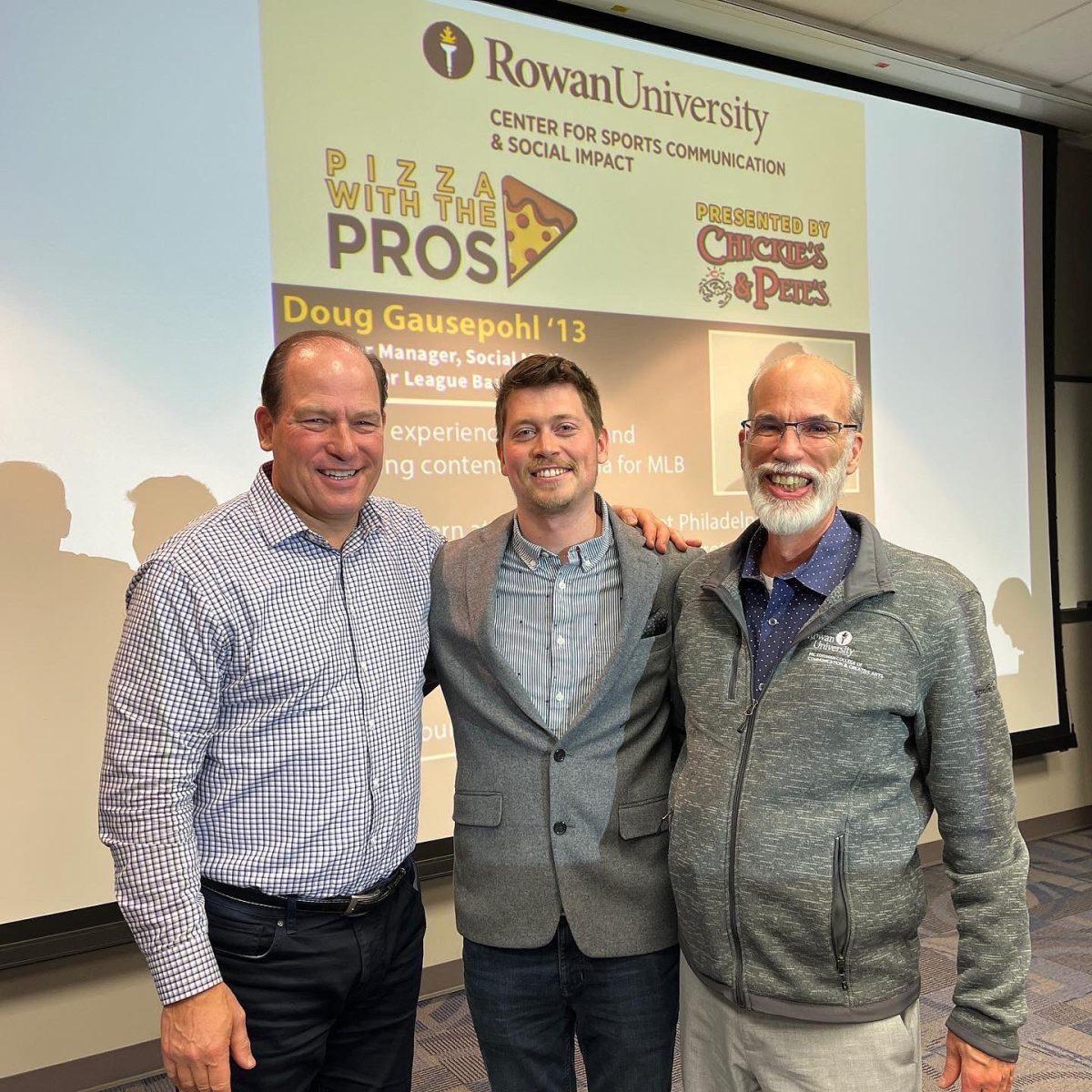 Neil Hartman (left), Doug Gausepohl (middle) and Sanford Tweedie (right). - Photo / @RowanSportsCAM on Twitter