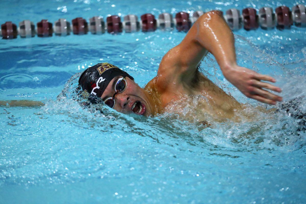 Kevin Yanagisawa competes in race. Yanagisawa has competed in many WPI Gompei Invitationals. - Photo / Rowan Athletics