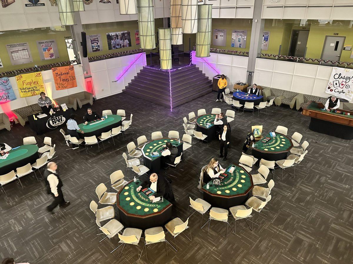 The Chamberlain Student Center pit dressed up for casino night.- Intern / Bryant Lopez