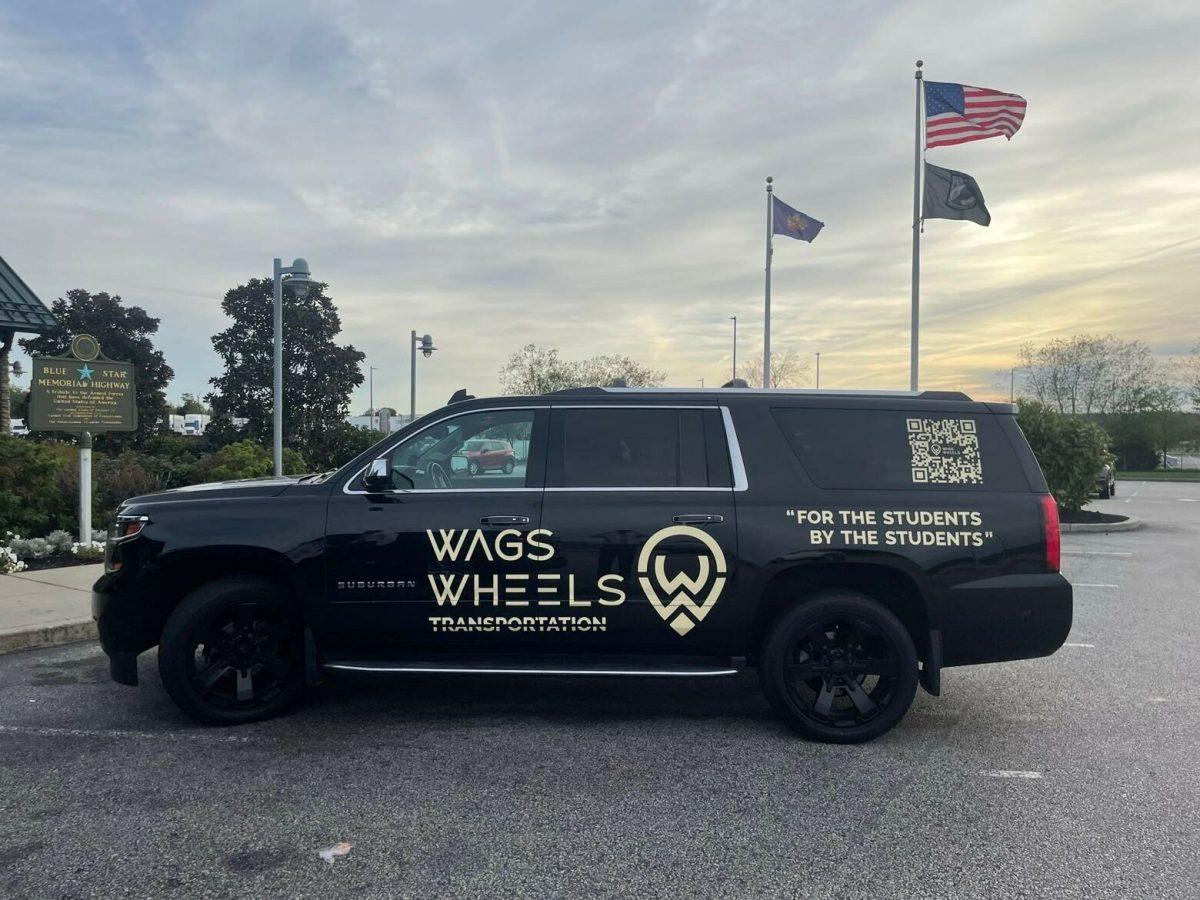 This is one of the vehicles with Wags Wheels decals that delivers Rowan students to various destinations. - Photo / Dillion Wagner