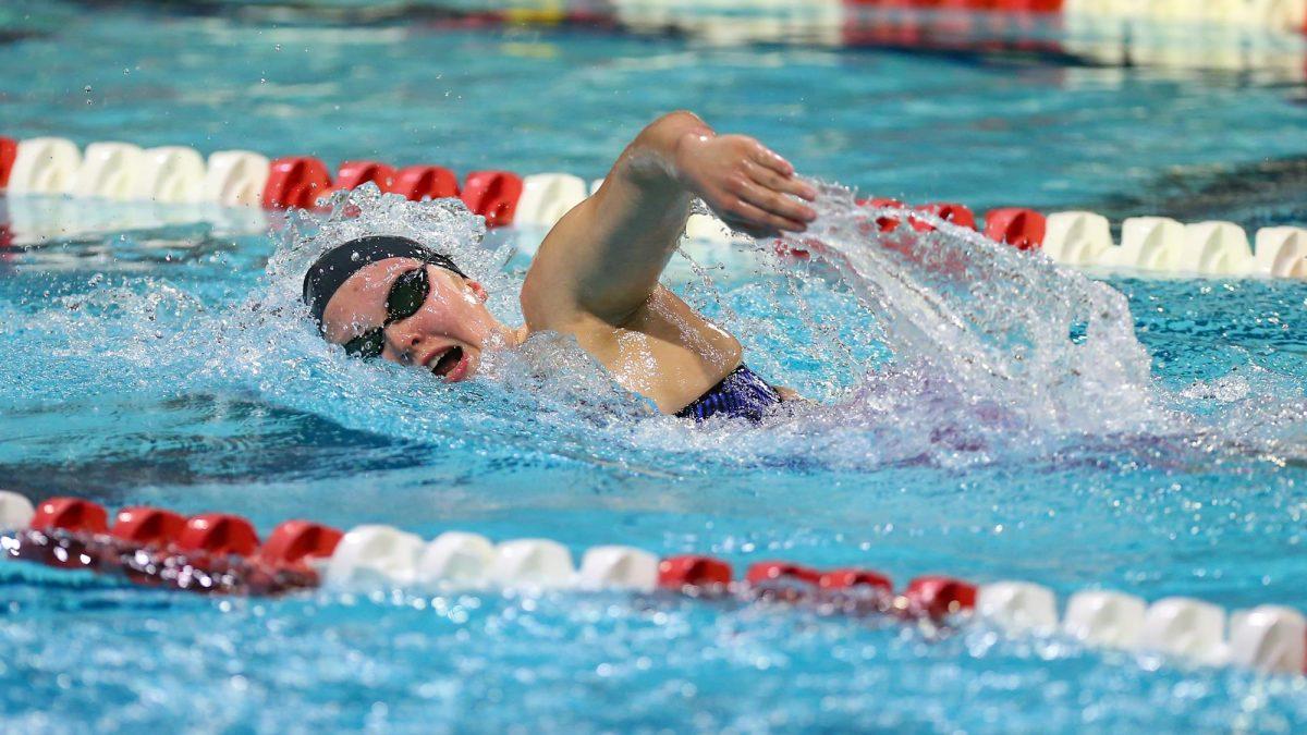 Jordan McChesney competes in a race. McChesney won three races this past weekend. - Photo / Rowan Athletics