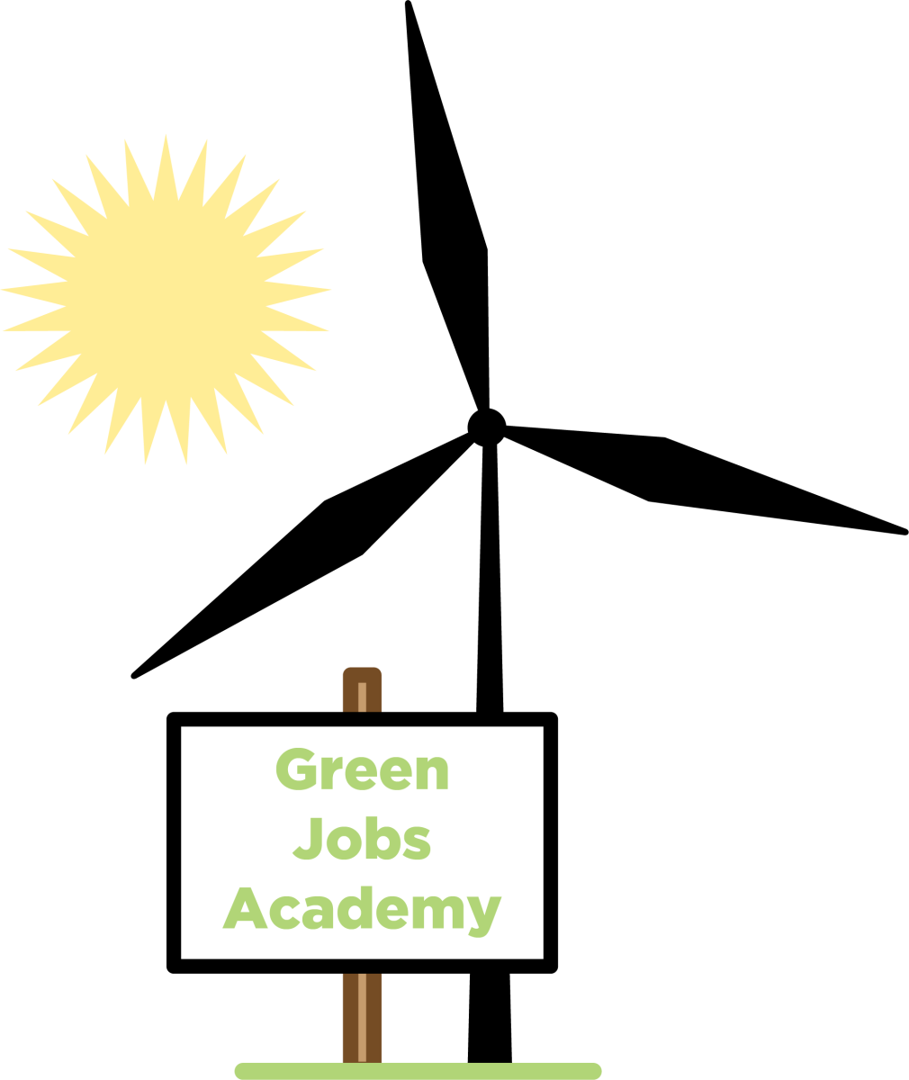 Green Jobs Academy will teach students how to work in solar and wind power industries. - Graphic / Julia Quennessen