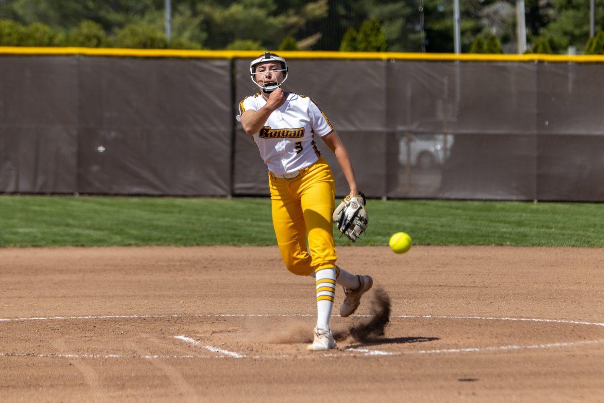 Rylee Lutz throws a pitch. Lutz looks to lead the Profs pitching staff this season. Saturday, April 16, 2022. - Multimedia Editor / Lee Kotzen