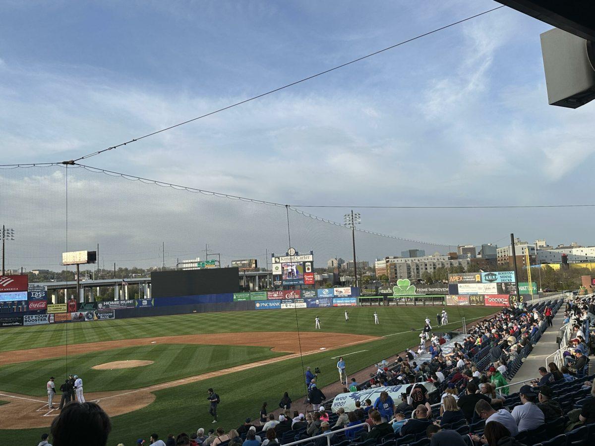 Frawley Stadium boasts partly cloudy skies in their home opener in Wilmington, Deleware. - Features Editor / Drew Peltzman