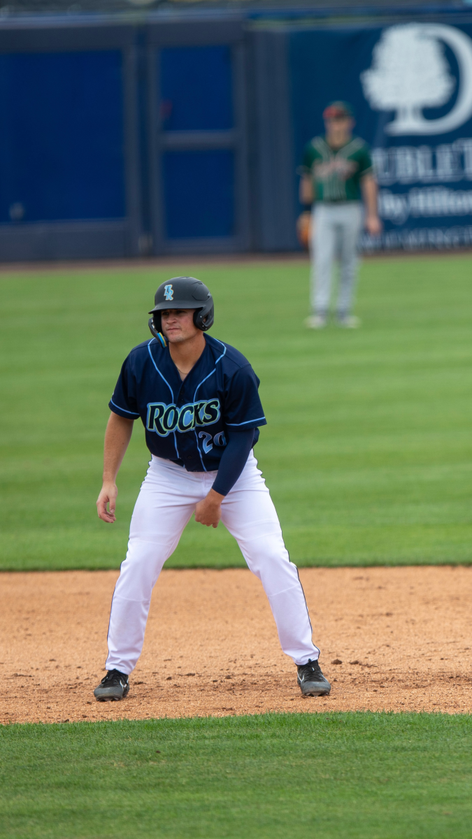 Brandon Boissiere leads off second following a two-run double in the fourth. Wednesday, July 1, 2023. - Staff Photographer / Joe Capuyan