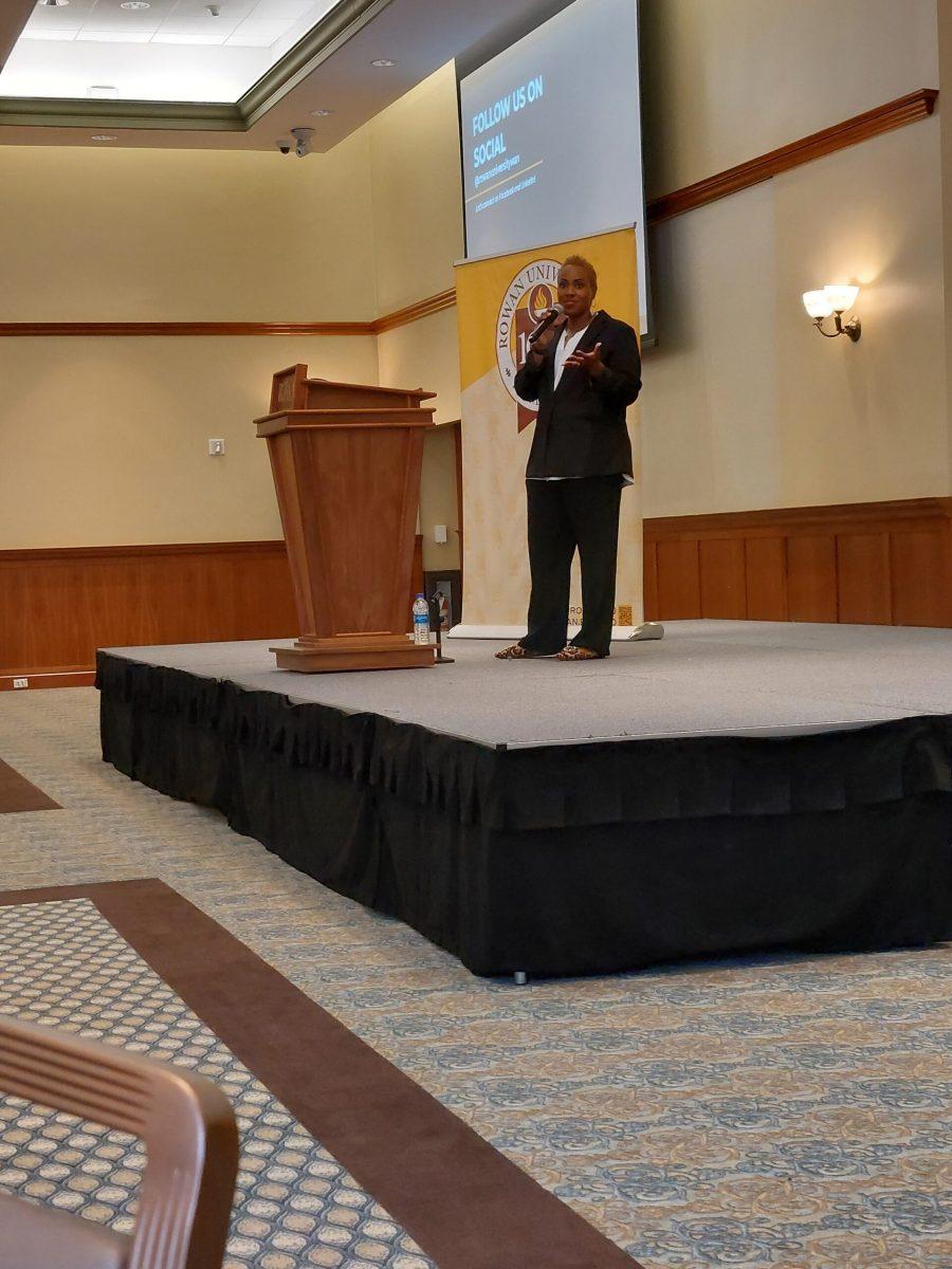 World Mental Health Day Speaker Dr. Charryse Johnson spoke to students about mental health in the Eynon Ballroom about what it means to be well. - Contributor / Grace Reed