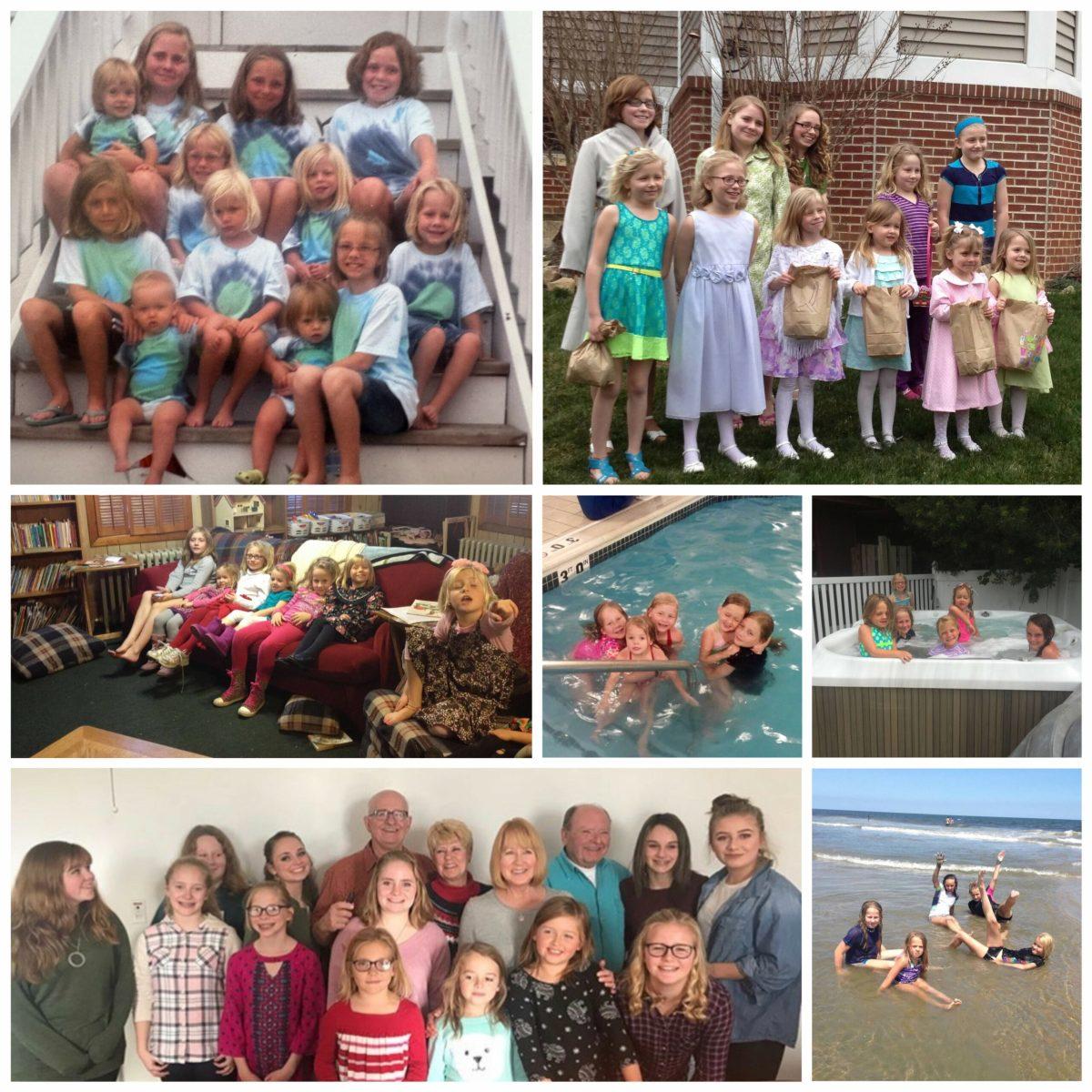 Shockey with her extended family over the years. - Photo via Sarah Shockey