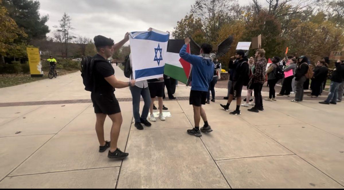 Since the Israel-Hamas conflict, there have been multiple events and spaces on campus where students have expressed their feelings, including the rally that took place on Oct. 30. - Staff Writer / Isaac Linsk 