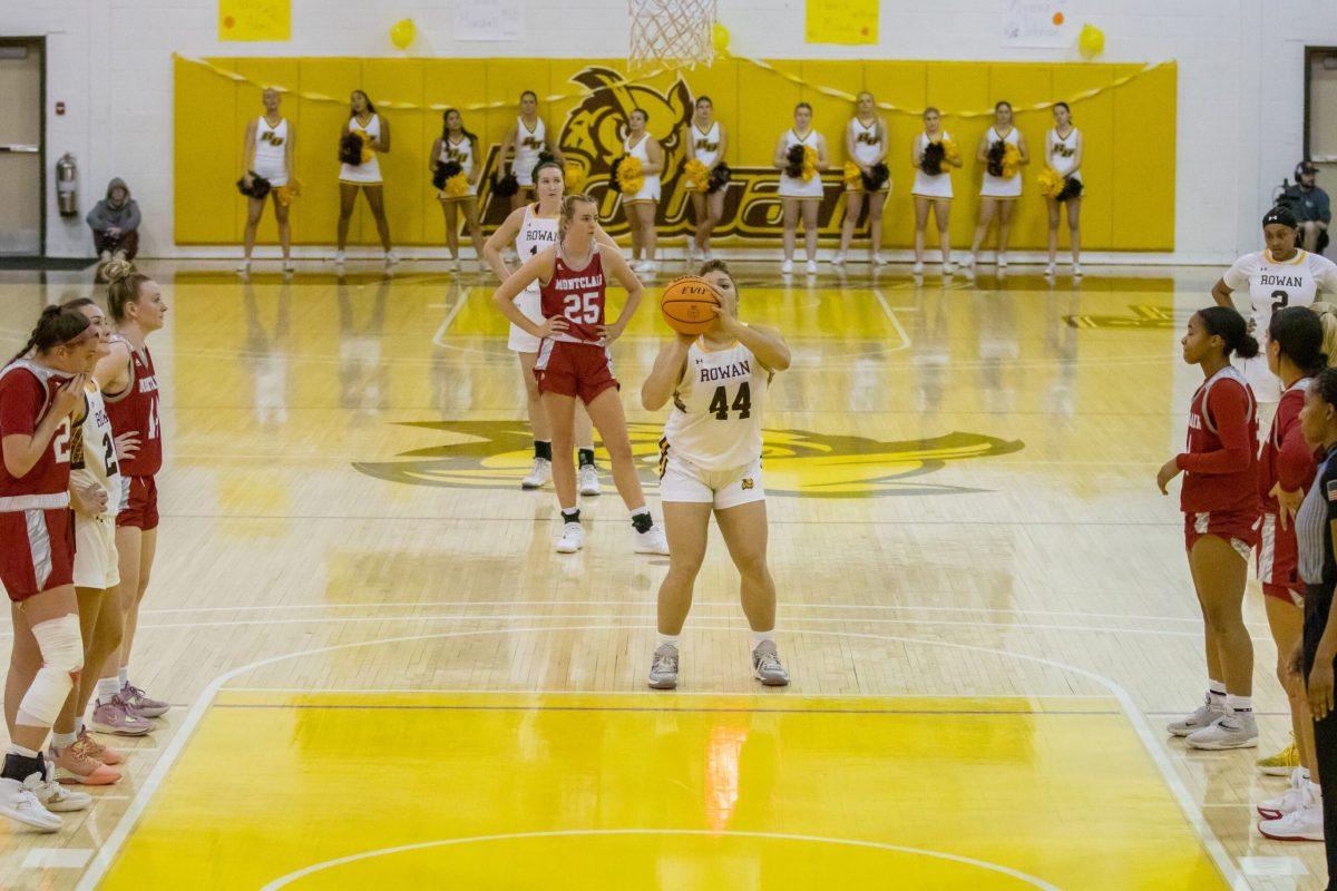 Eliana Santana gets ready to shoot a free throw. Santana recorded a team-high 17 points in the win against TCNJ. - Wednesday, Feb. 15, 2023. - Photo via Lee Kotzen