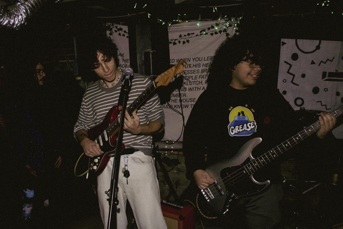 The newly formed band Exit 82 are first to perform as RALT's annual Emo Nite. - Arts & Entertainment Editor / Al Harmon.