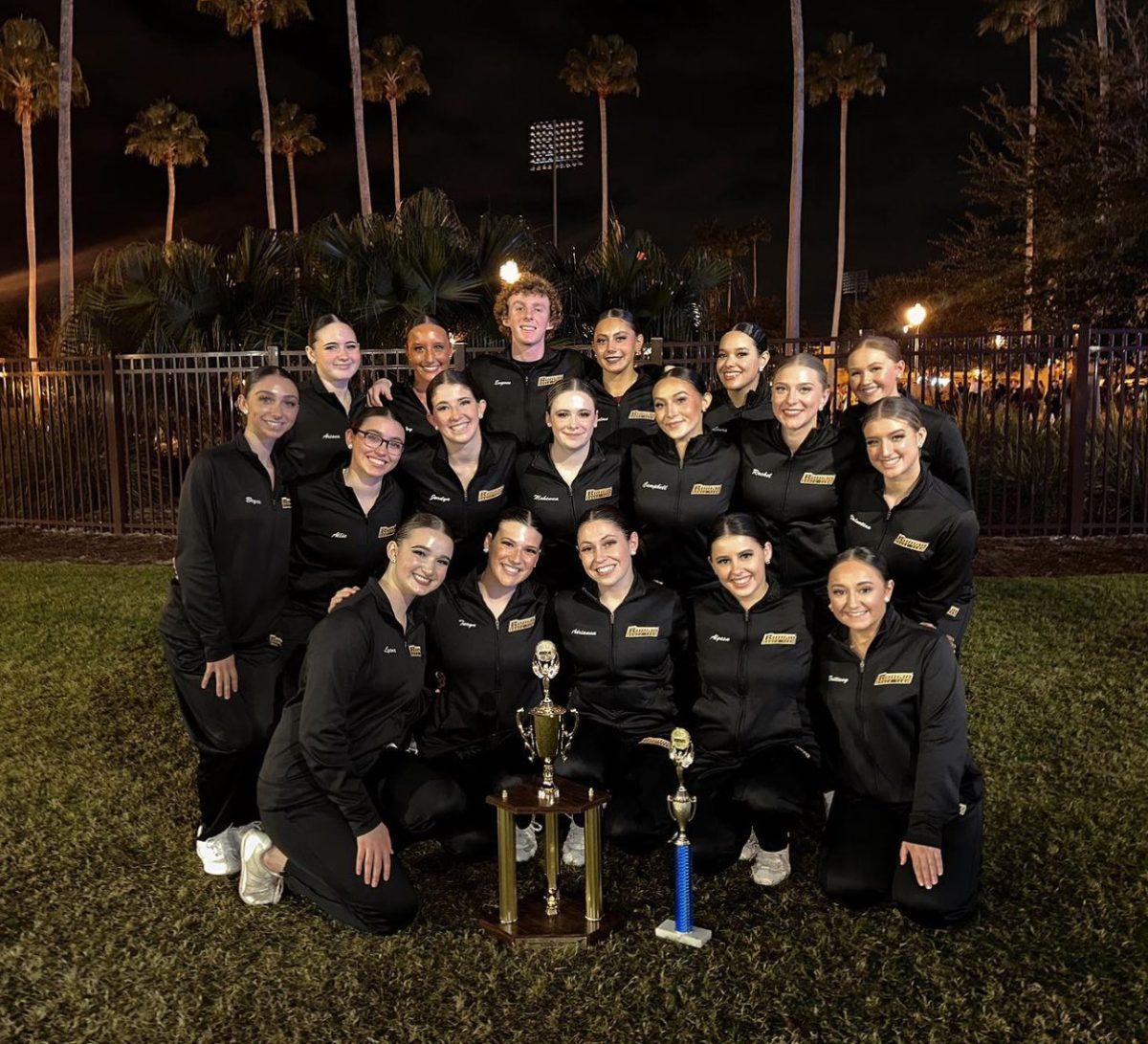 The dance team placed 5th in open hip-hop and 14th in open-jazz at the UDA Nationals in Orlando, Florida. - Photo via @rowandanceteam