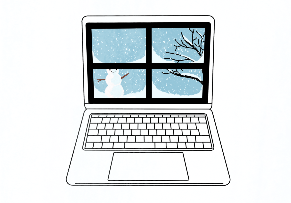 Online learning platforms allow for some classes to continue during inclement weather. - Graphics Editor / Julia Quennessen