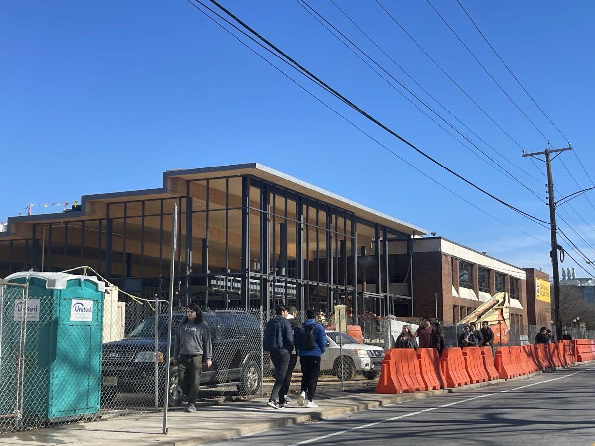 Pictured is Chamberlain Student Center construction sites progress as of February 2024, an active motion in the master plan. - Staff Writer / Marchella Mazzoni