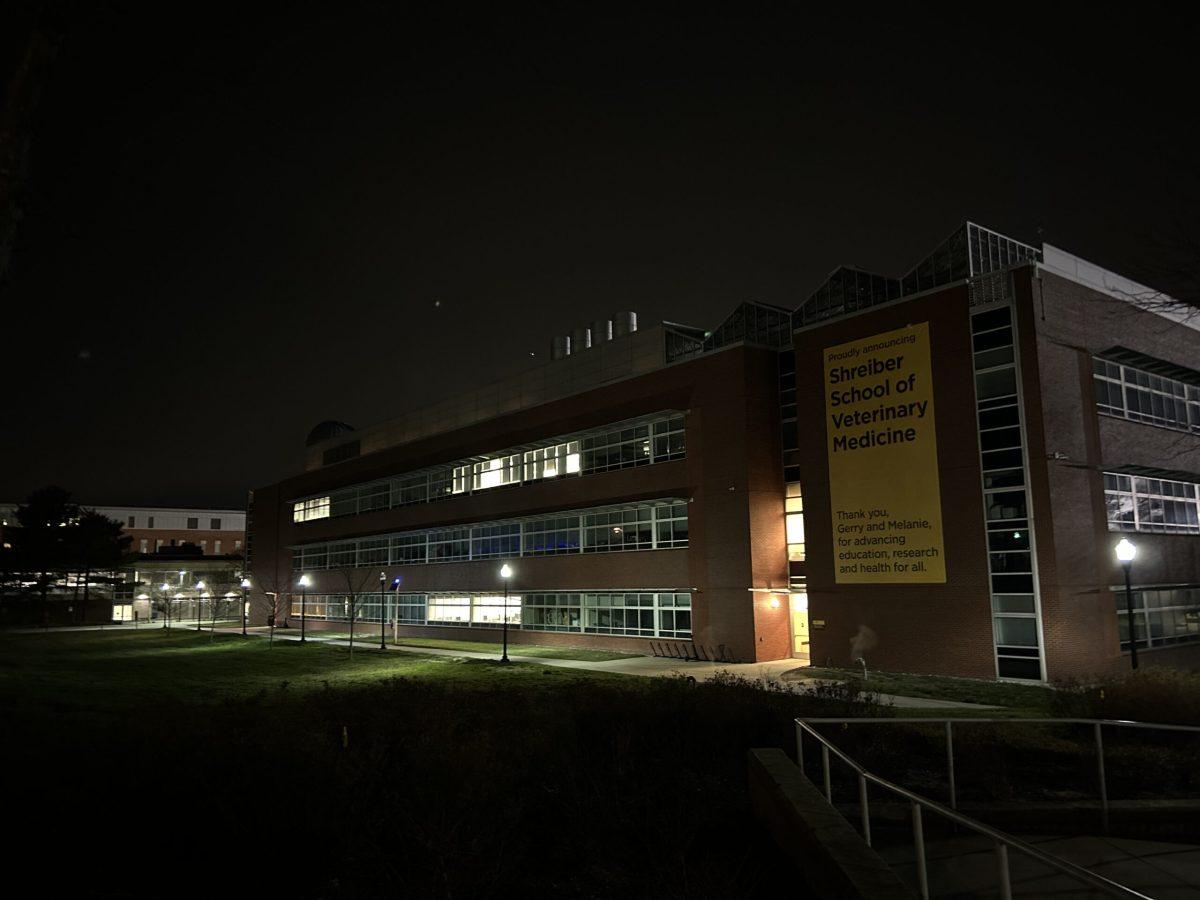 Lights kept on at night in some buildings on campus are used for security checks, safety precautions, and for the custodial staff when they are cleaning. - Staff Writer / Maryela Gallardo