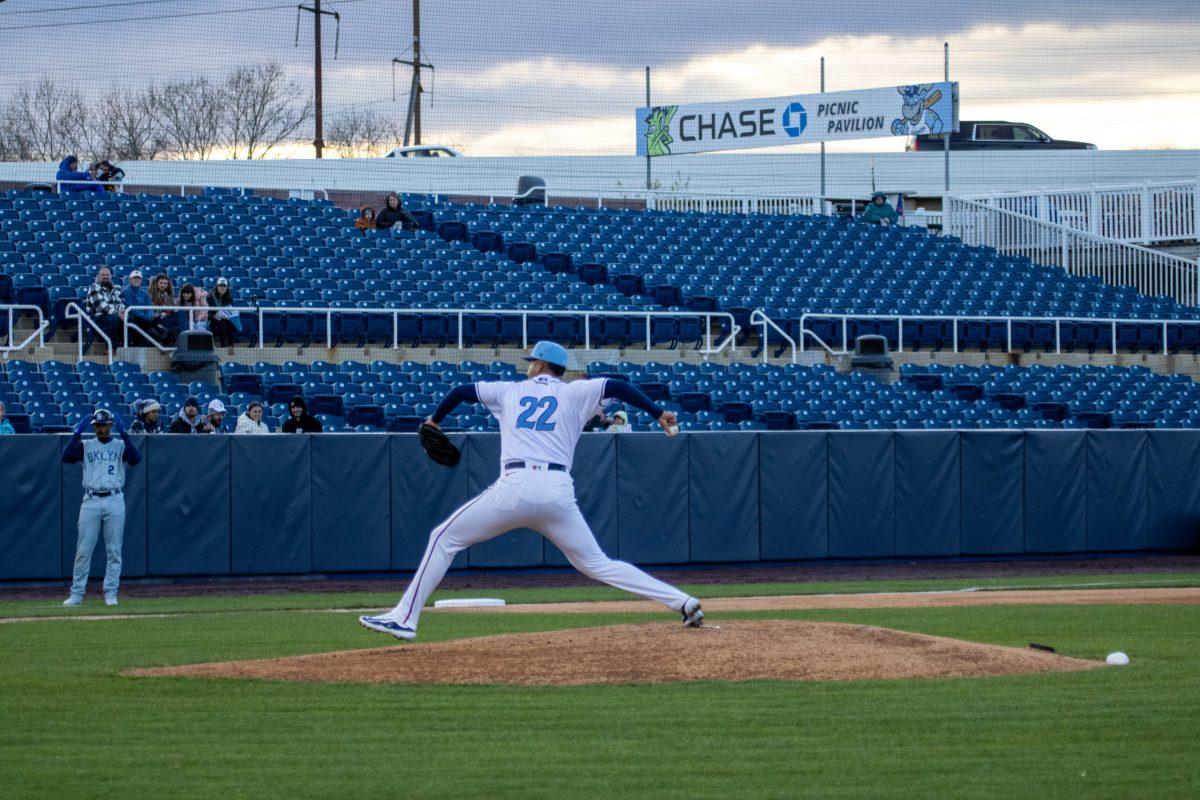 Andry Lara delivers the pitch. Lara struck out seven in 2.2 innings of work. - Friday, April 5, 2024. Photo via Payton Tuorto