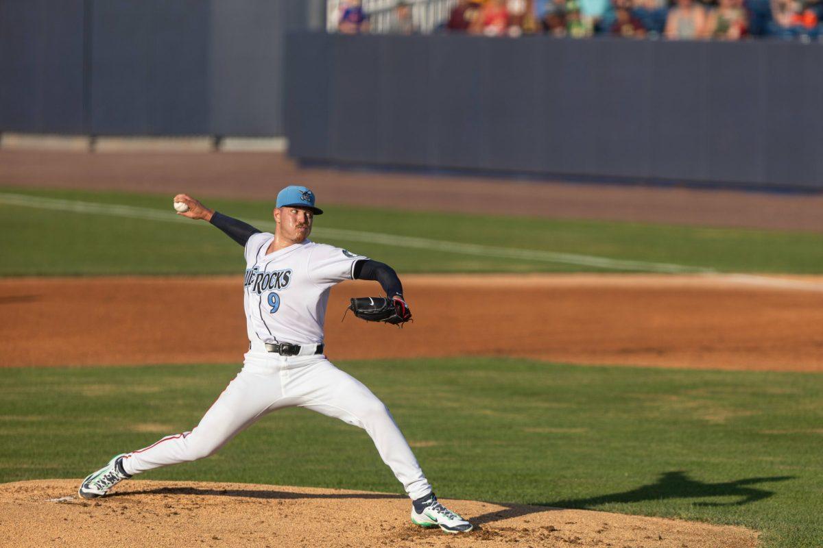 Cade Cavalli strides towards home plate. Cavalli threw three no-hit innings in the 6-3 win on Friday. - Friday, June 21, 2024. / Photo via Ryan Griffith