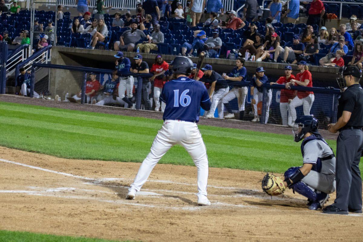 Matt Suggs gets ready to bat. Suggs went 1-3 with an RBI in the second game of the doubleheader. - Thursday, June 6, 2024. / Photo via Payton Tuorto