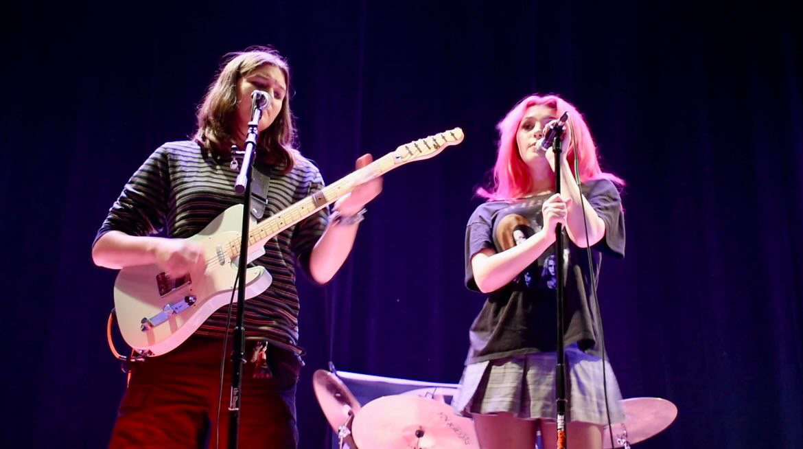 LVNA takes the stage at Boyd Recital Hall for Rowan Alternative Music Club's first meeting of the fall semester. - Multimedia Editor/ Matthew Millroy