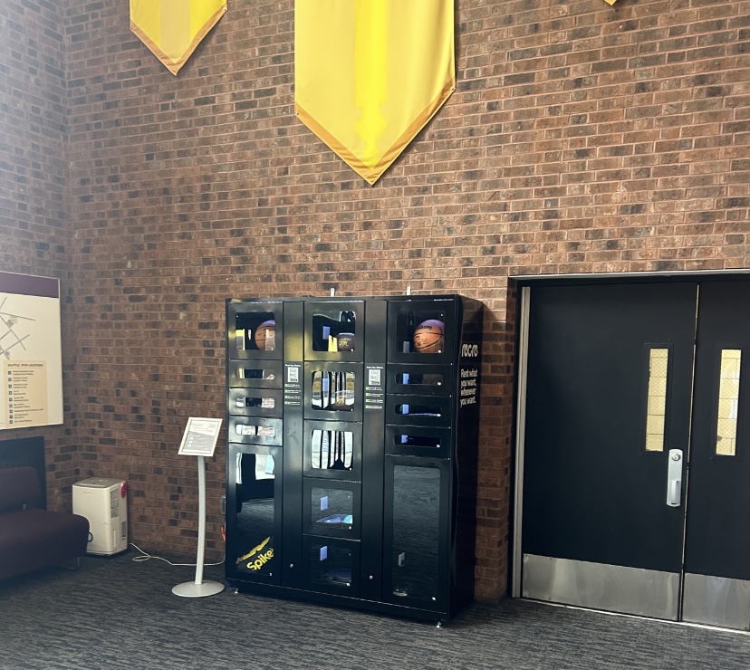 Free items for rent located in the student center. - Contributor / Gregory Mazzo