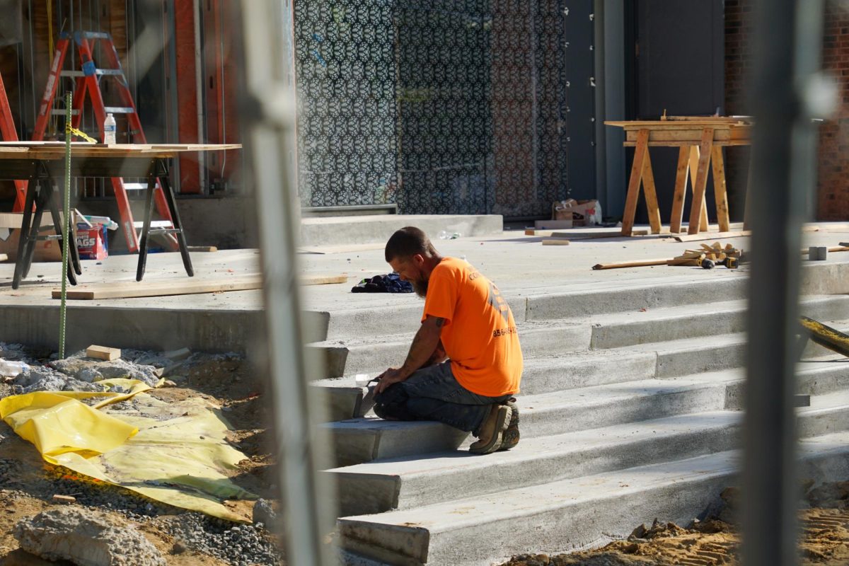 Student Center construction continues as the previous deadline of Oct. 15 passes. - Photography Editor / Gavin Schweiger