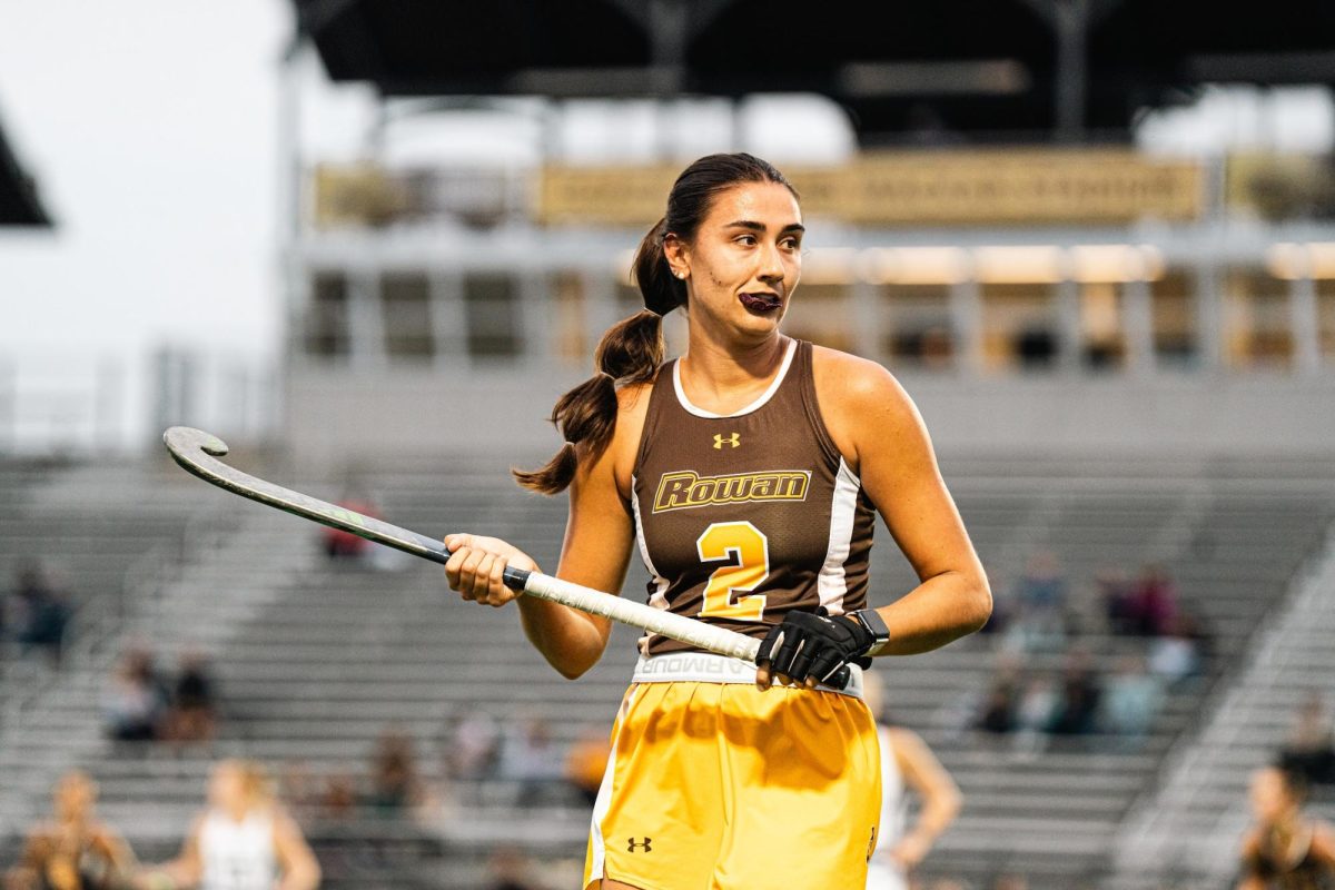 Allie Palumbo scans the defense. Palumbo scored the Profs' first goal of the game against Widener. - Photo / David Picariello