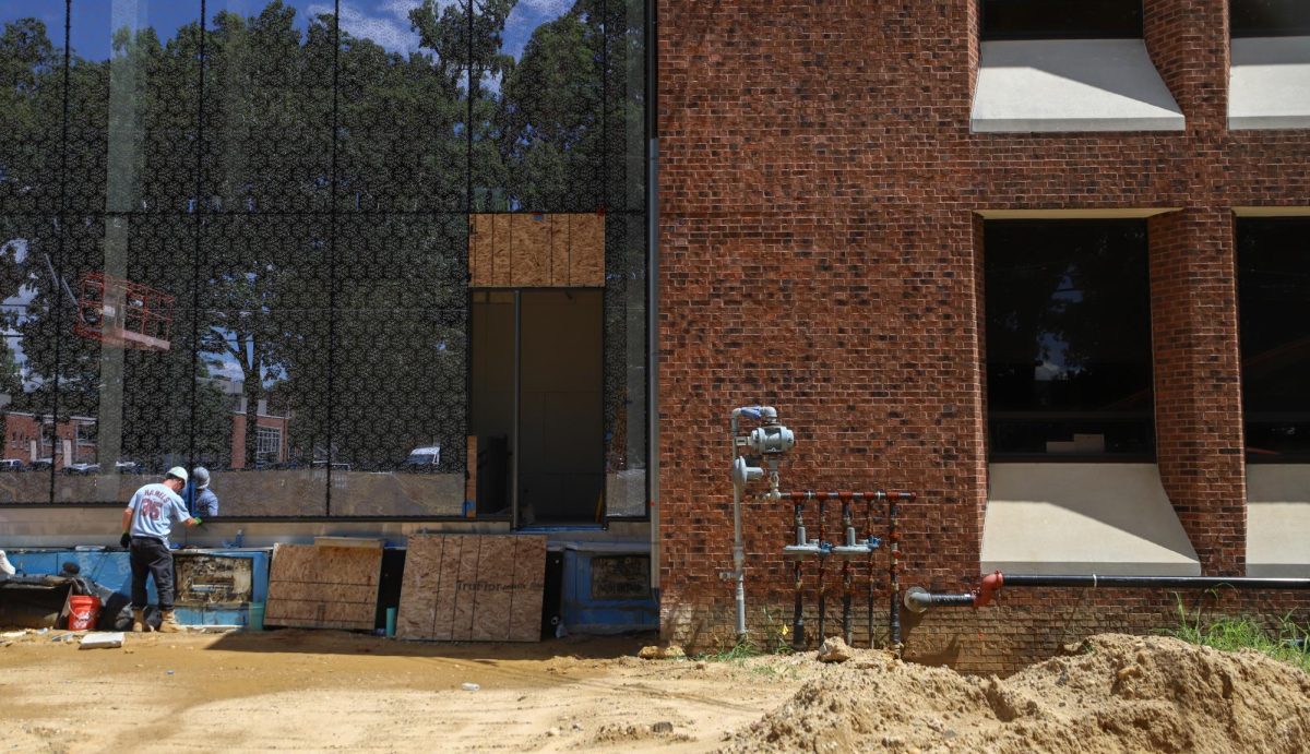 Student Center construction continues as Oct. 15 deadline rapidly approaches. - Photography Editor / Gavin Schweiger