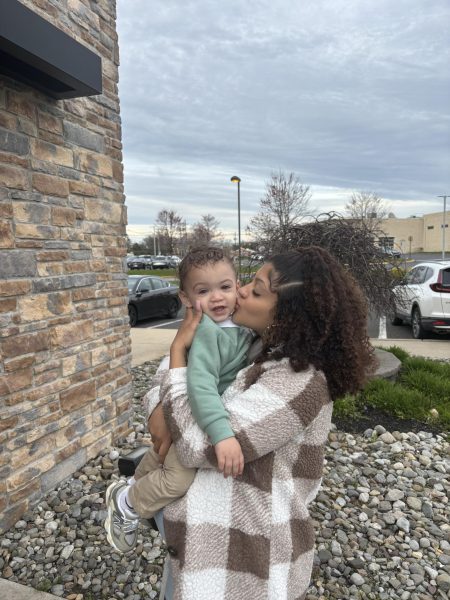 "I wanted for my son to have the best life possible. So, I enrolled at Rowan University majoring in Journalism." - Photo via Aaliyah Collins