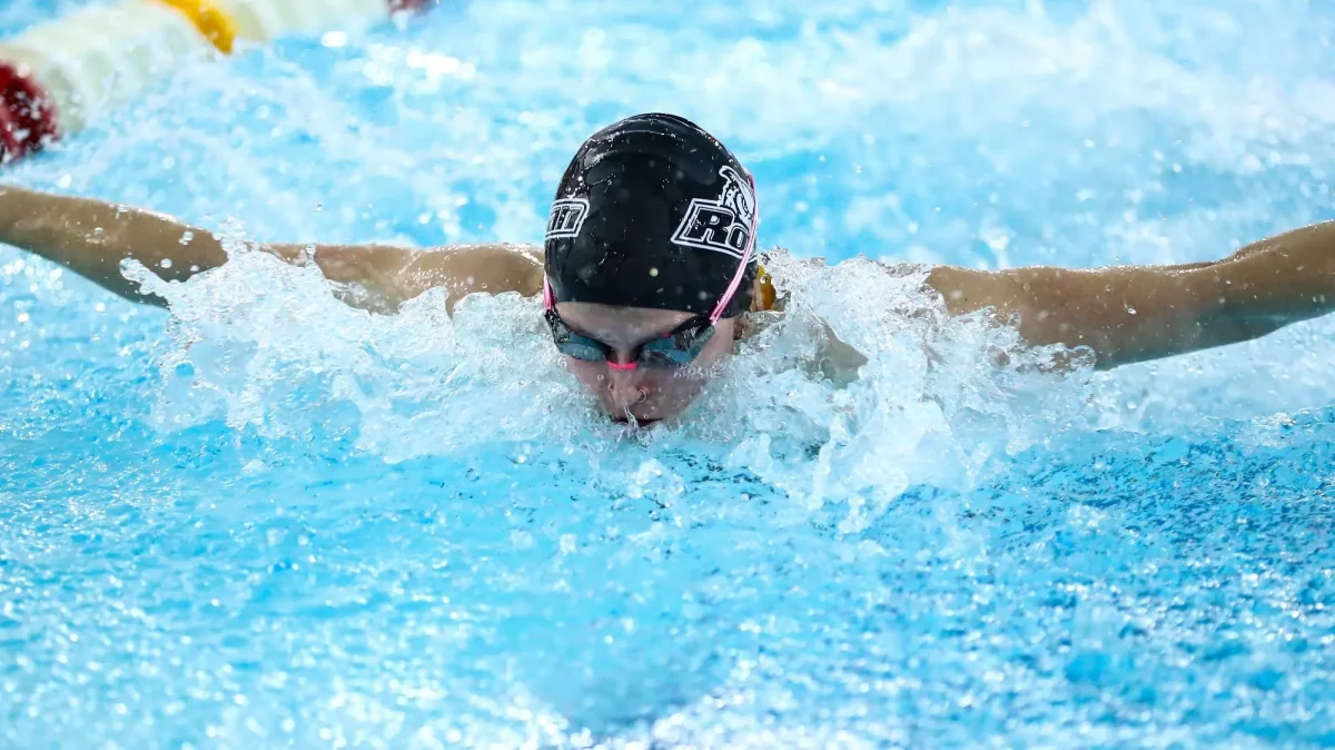 Laura Jones competes in a race. Jones is in her senior year with the Profs. - Photo via Rowan Athletics