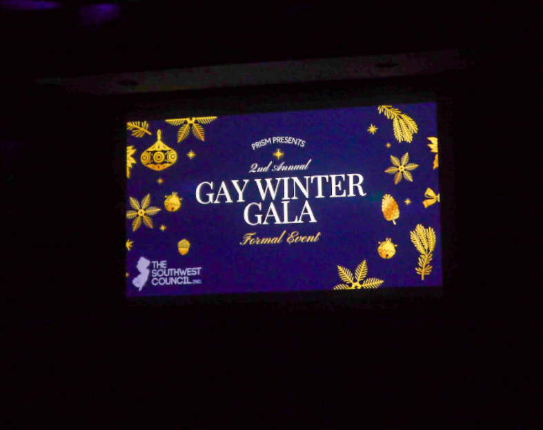 This sign overlooked the Gala as it welcomed in students. - Staff Writer / Abby Thomas