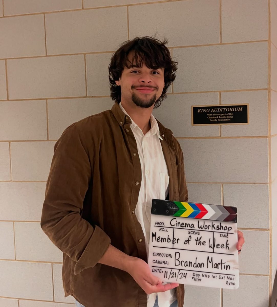 Brandon Martin for cinema workshop's member of the week. - Photo via @rowancinemaworkshop Instagram