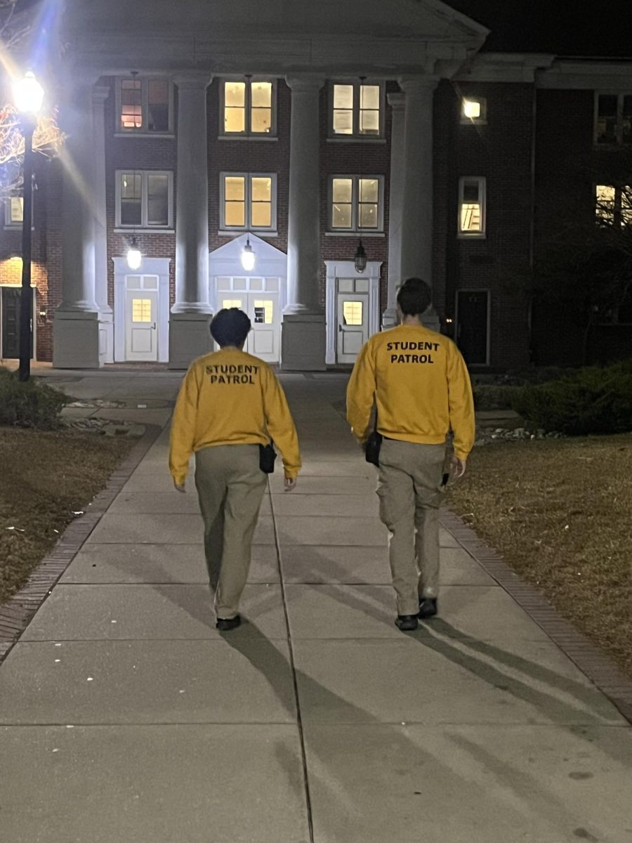 Student Patrol Officers begin their shift for the night. - Photo via Christopher Alessandrini. 