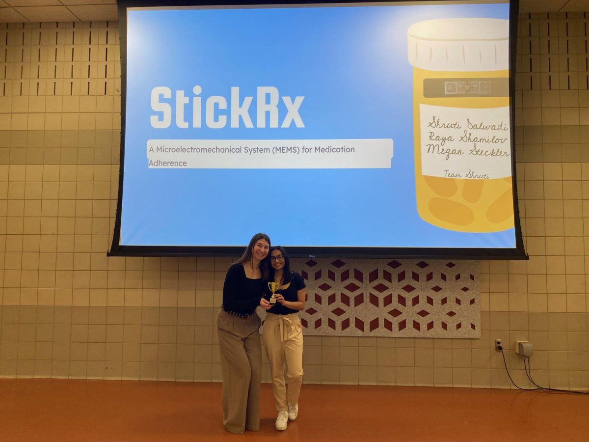 Members of the StickRX team at the Med Tank competition. - Photo via Megan Steckler.