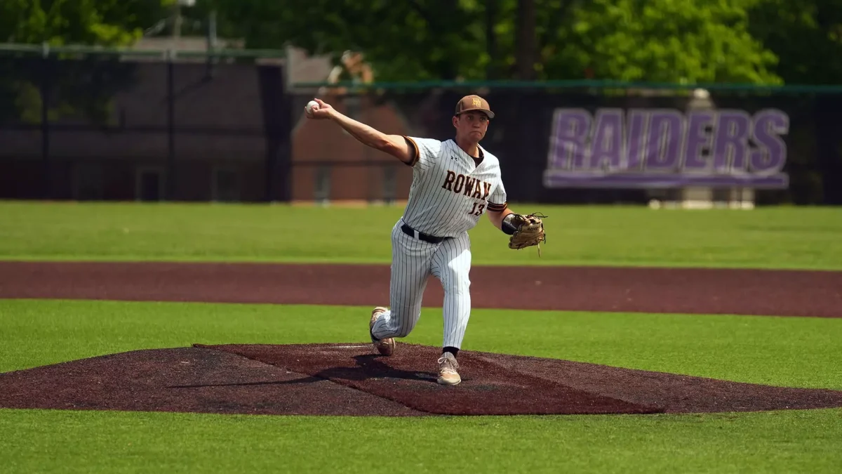 Mike Shannon delivers the pitch. Alliance, OH. Friday, May 16, 2025. - Photo via Kaeden Murphy