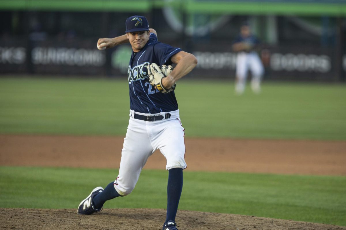 Travis Sykora delivers the pitch. Sykora struck out seven in the win. - Photo via Ryan Griffith.