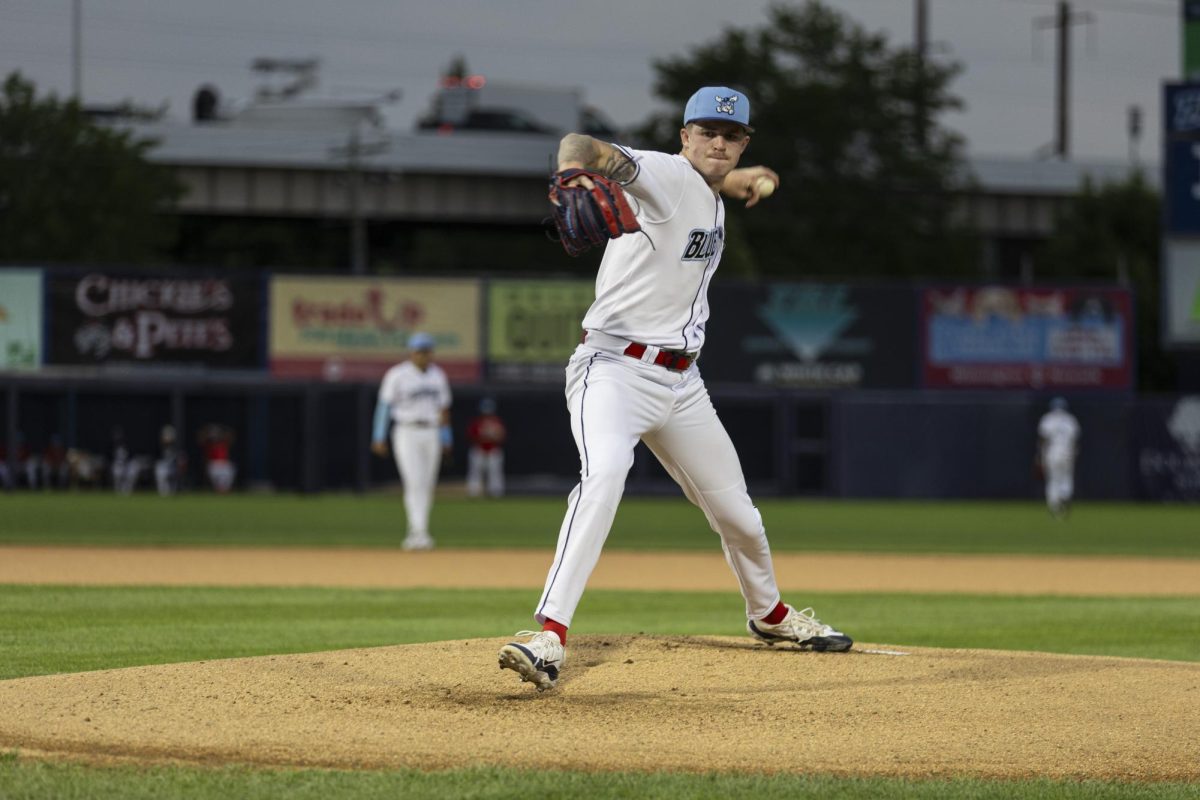 Alex Clemmey delivers the pitch. - Photo via Ryan Griffith