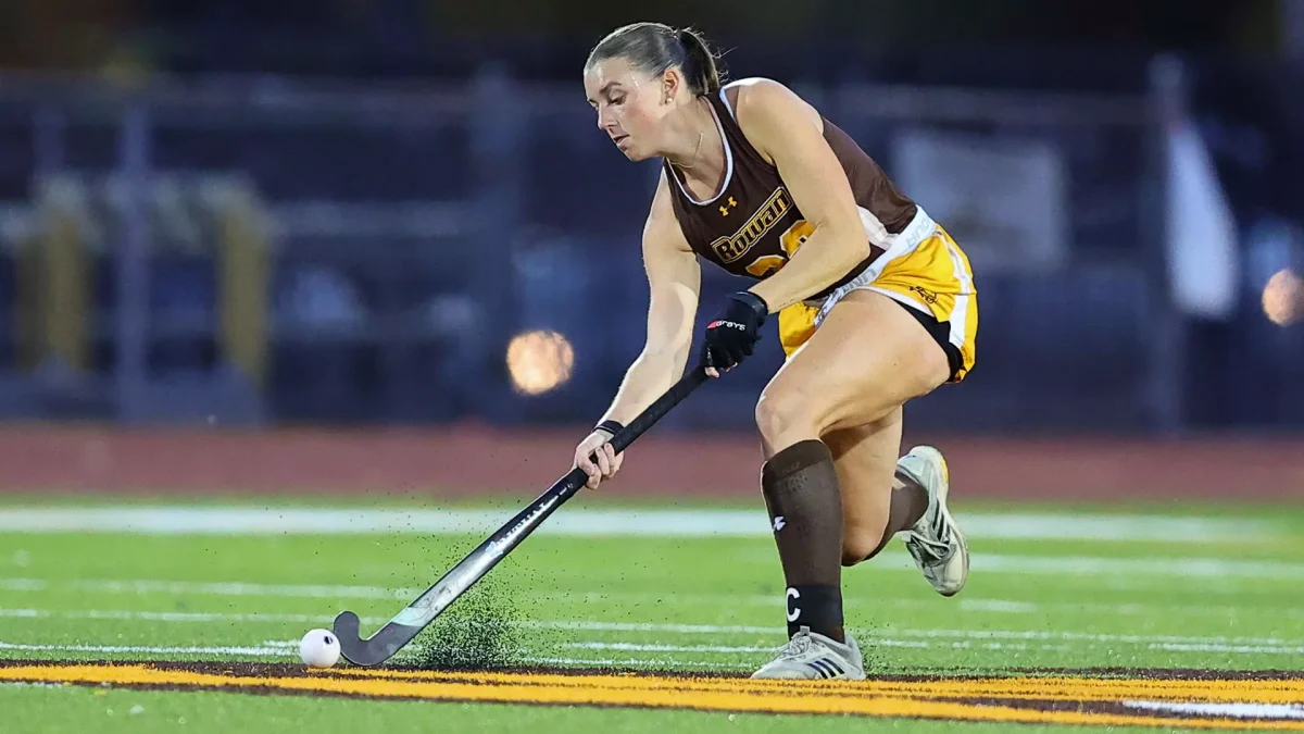 Tess Herman hits the ball. The reigning Defensive Player of the Year New Jersey Athletic Conference (NJAC) will suit up for her senior season in 2025. - Photo via Rowan Athletics