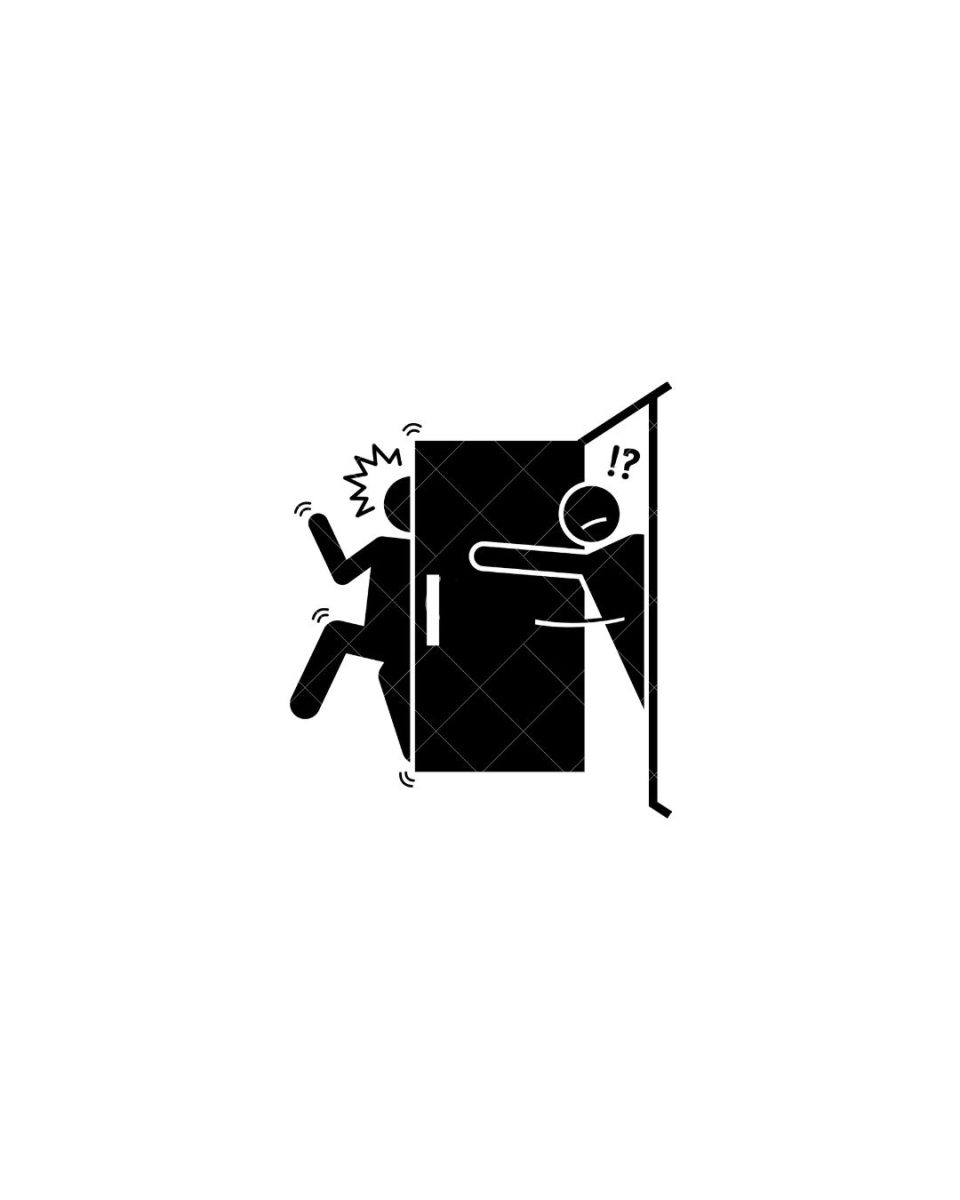 "Noise in a shared space can be disruptive in ways you might not expect. Slamming doors, for instance, can make others think you’re in a bad mood or worse, wake up a roommate who’s asleep." (Graphics Editor / Alexander Cruz)