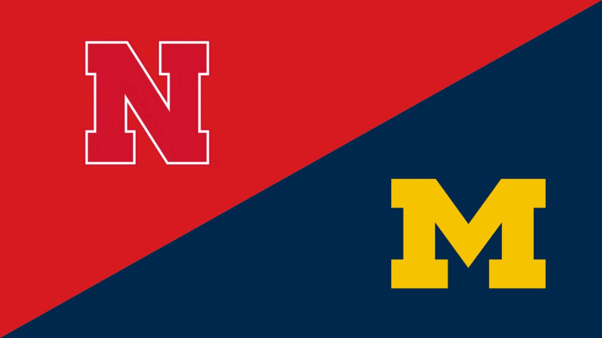 Nebraska vs. Michigan graphic. (Sports Editor / Sarah Shockey)